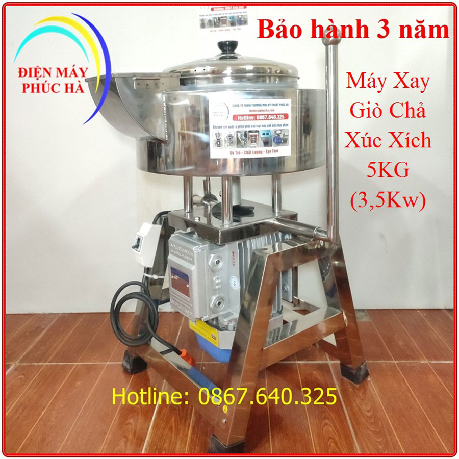 Máy Quết Thịt xay giò chả 5kg