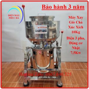 Máy xay thịt làm giò chả xúc xích 10kg