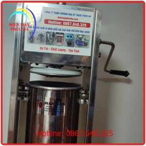 Máy nhồi xúc xích quay tay 7l