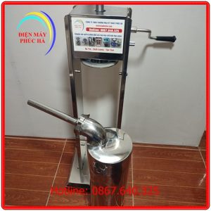 Máy nhồi xúc xích quay tay 7l inox 304