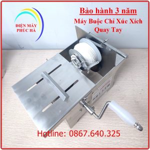 Máy buộc chỉ xúc xích bằng tay