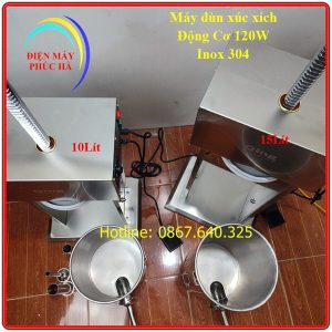 Máy nhồi xúc xích bằng điện 10 lít inox