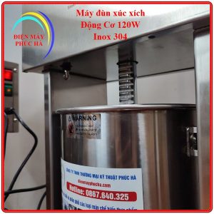 Máy nhồi xúc xích bằng điện 10 lít inox 304