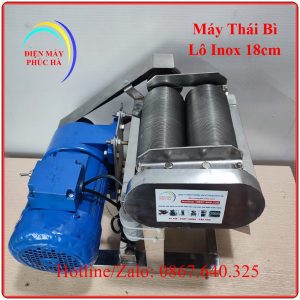 Máy Thái Bì Lợn Lô Inox 18cm