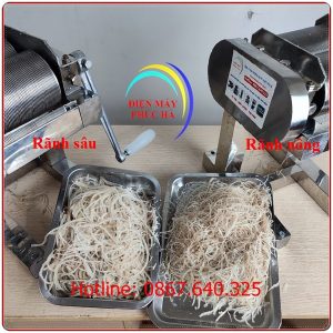 Máy Thái Bì Bằng Tay Khung Inox