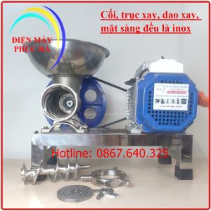 Máy Xay Thịt Đùn Cối Inox