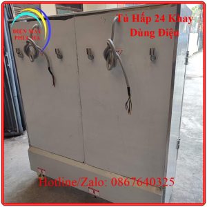 Tủ Hấp Công Nghiệp 24 Khay Dùng Điện