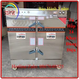 Tủ hấp công nghiệp 24 khay