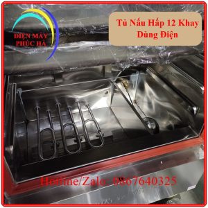 Tủ Hấp 12 Khay Dùng Điện
